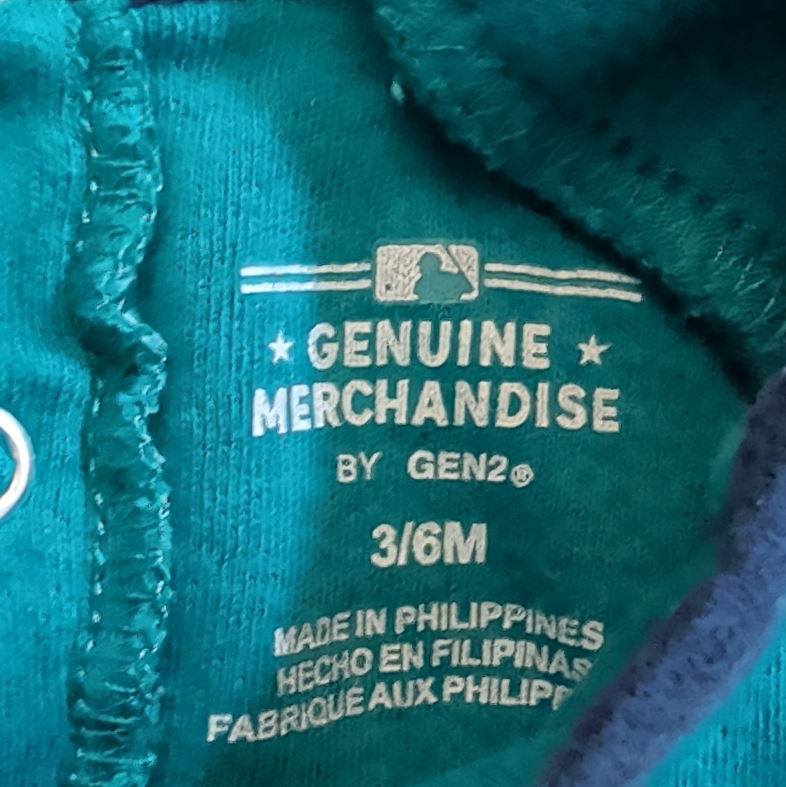 Genuine Merchandise by Gen2 Seattle Mariners Logo Baby Bodysuit Teal 3-6M