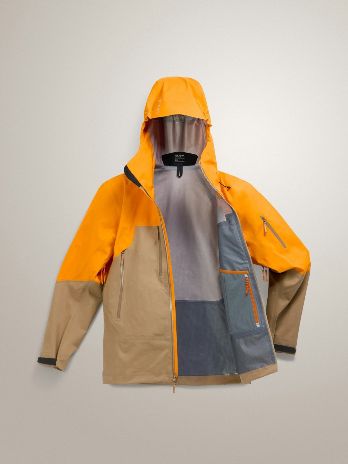 $800 Men’s Arc’teryx Rush Gore-tex Pro Shell Large in Blaze/Canvas NEW with Tags