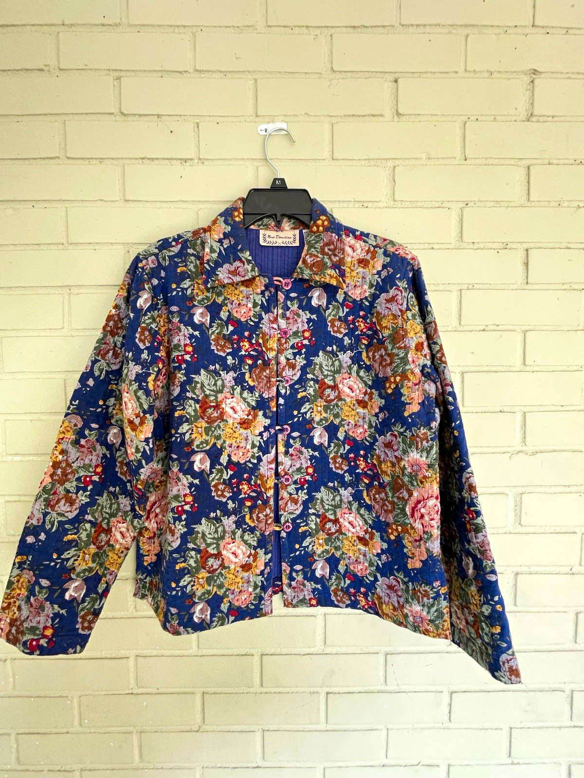 New Direction Women’s Quilted Floral Jacket Size S