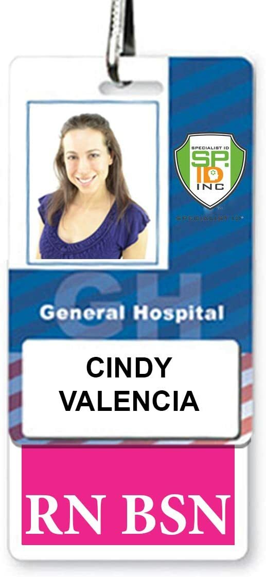 RN BSN Badge Buddy – Vertical – Hospital ID Card Buddies for Registered Nurses