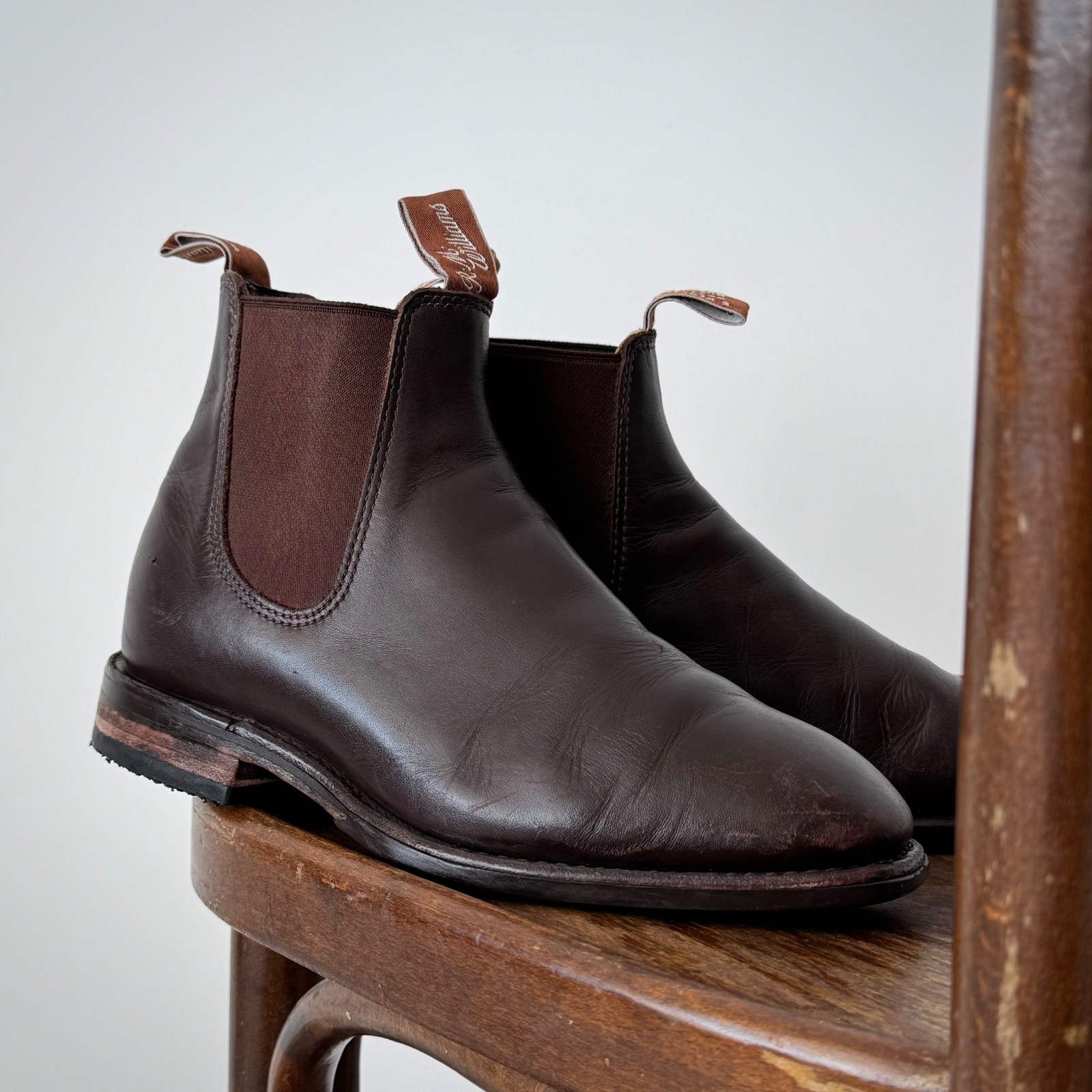 R.M. Williams Comfort Craftsman Brown Men’s Chelsea Boots SIZE 39 (23.5 cm)