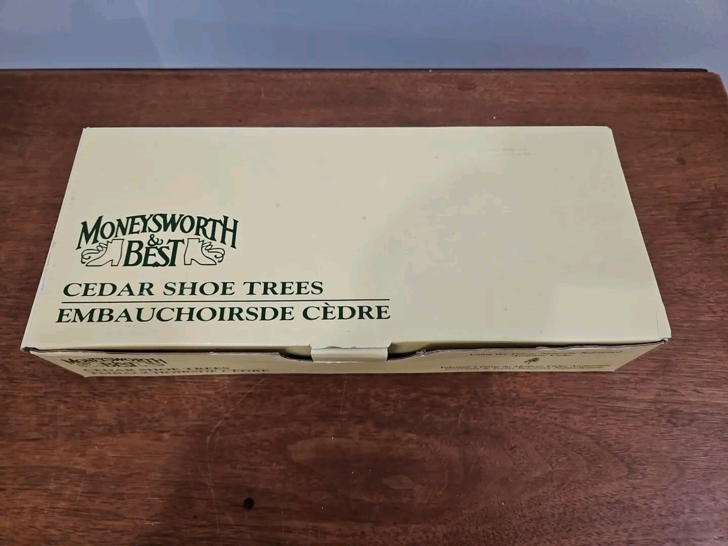 Moneysworth and Best Men’s Cedar Shoe Tree with Hook Heel LARGE 10N- 12W NEW