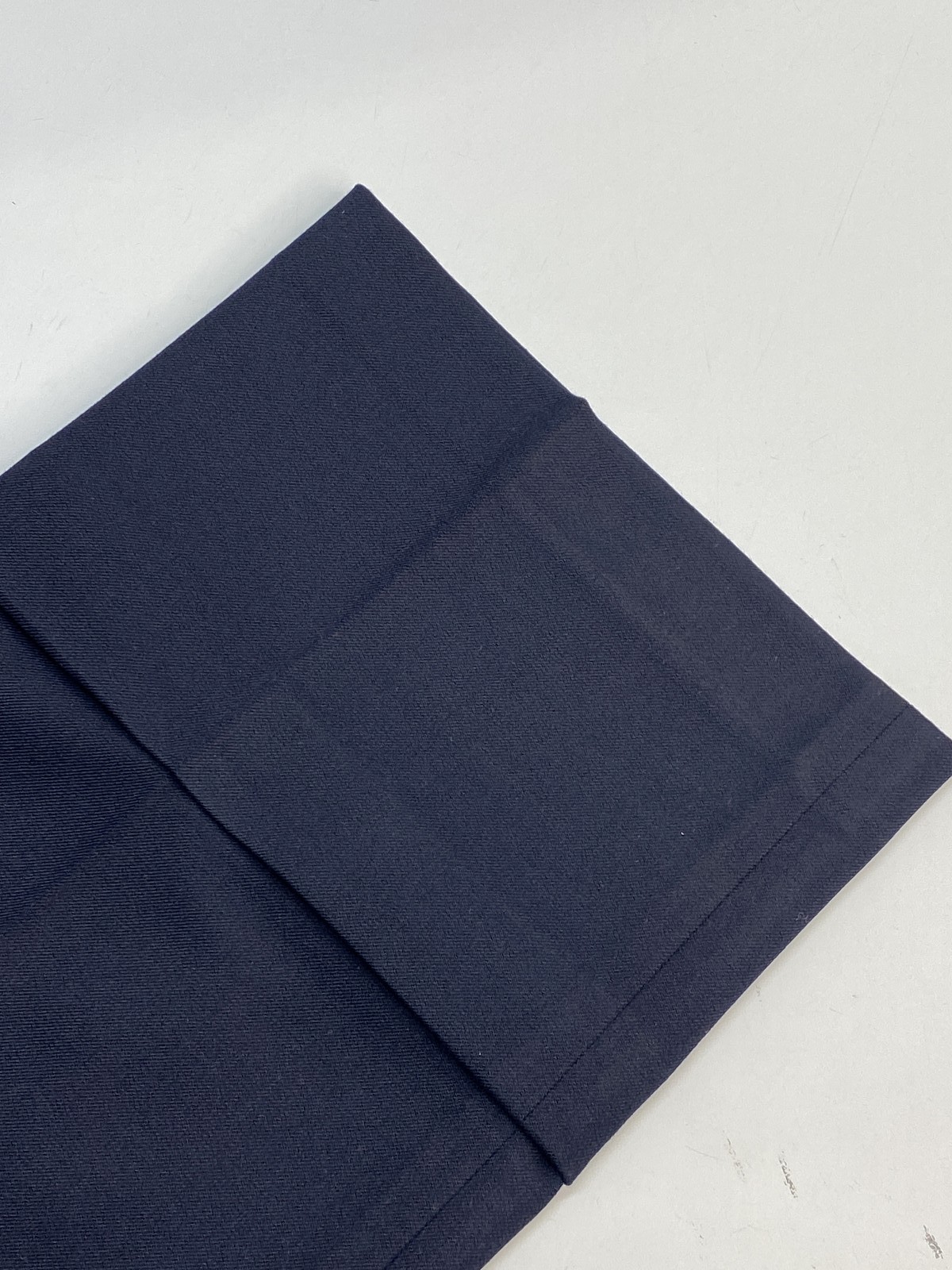 Smythe Womens Pant Deep Navy Blue Size 12 Cuffed Flood Ankle Straight Mid Rise