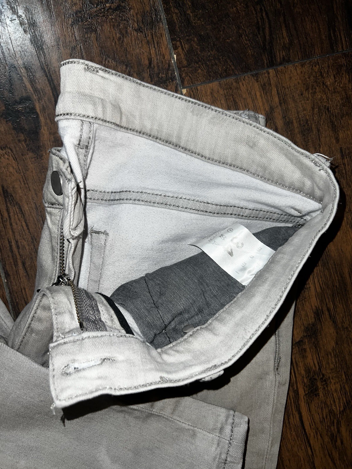 MNML Men’s Gray Skinny Stacked Jeans Size 34 Great Condition