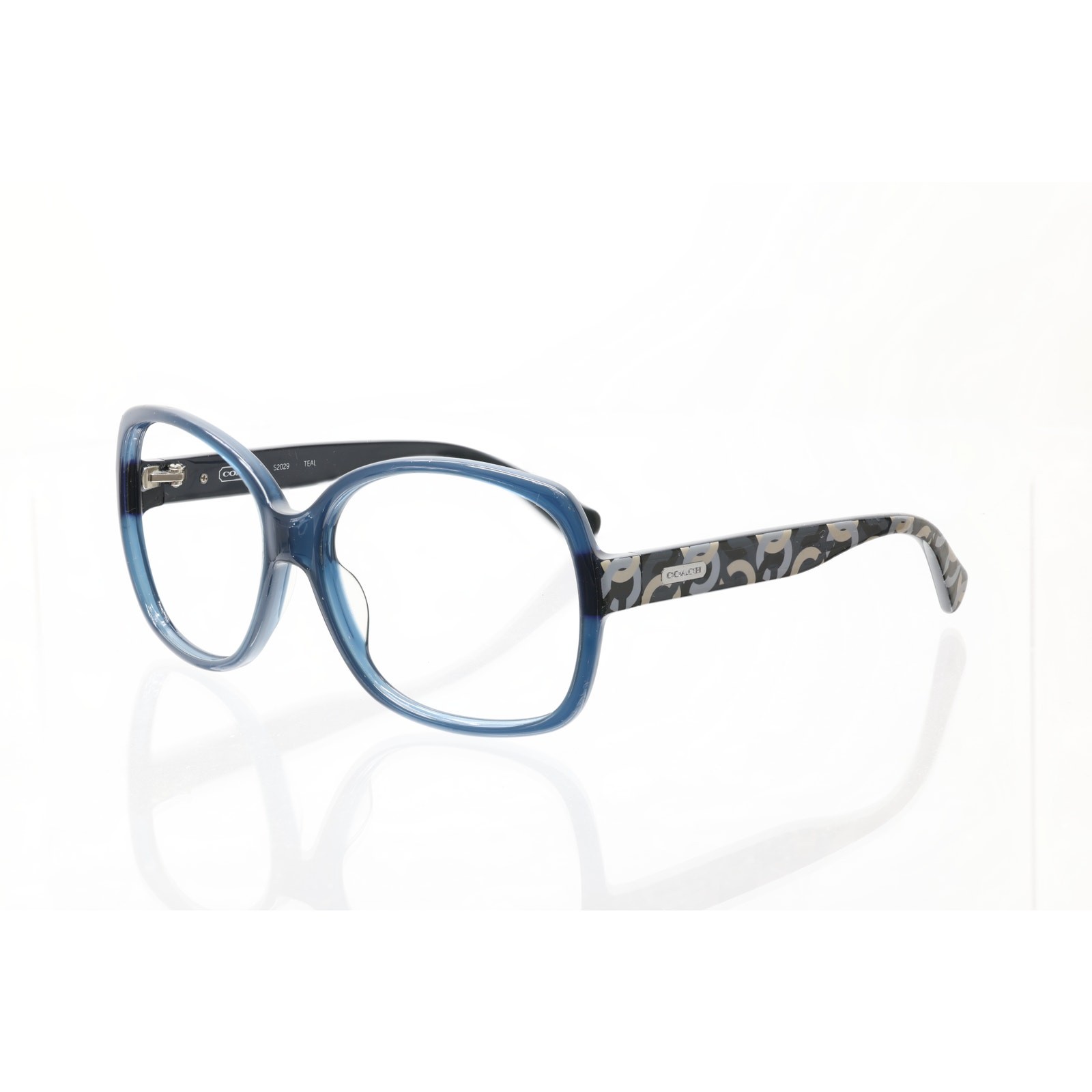 Coach S2029 Teal 58-15-125mm Sunglass / Eyeglass FRAMES ONLY – GOOD CONDITION