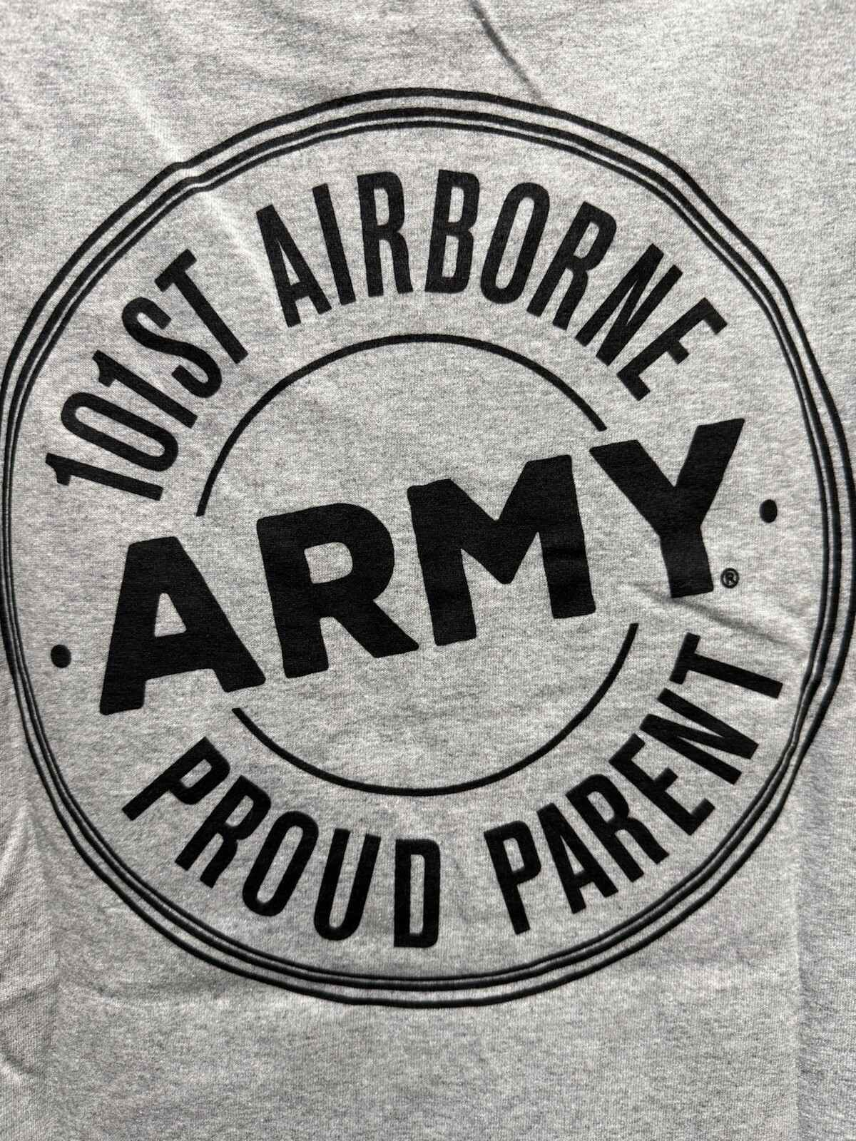 United States Army “101st AIRBORN PROUD PARENT” Gray T Shirt Tee – Sz XXL