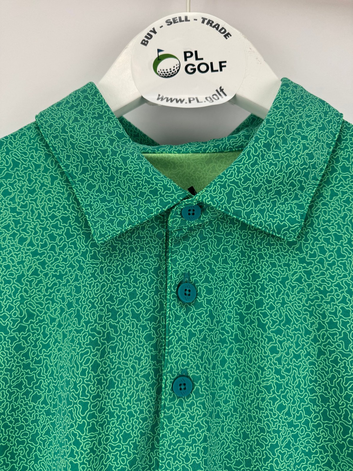Adidas Men’s Ultimate365 Mini Bunker Golf Polo Size Large Green/32786