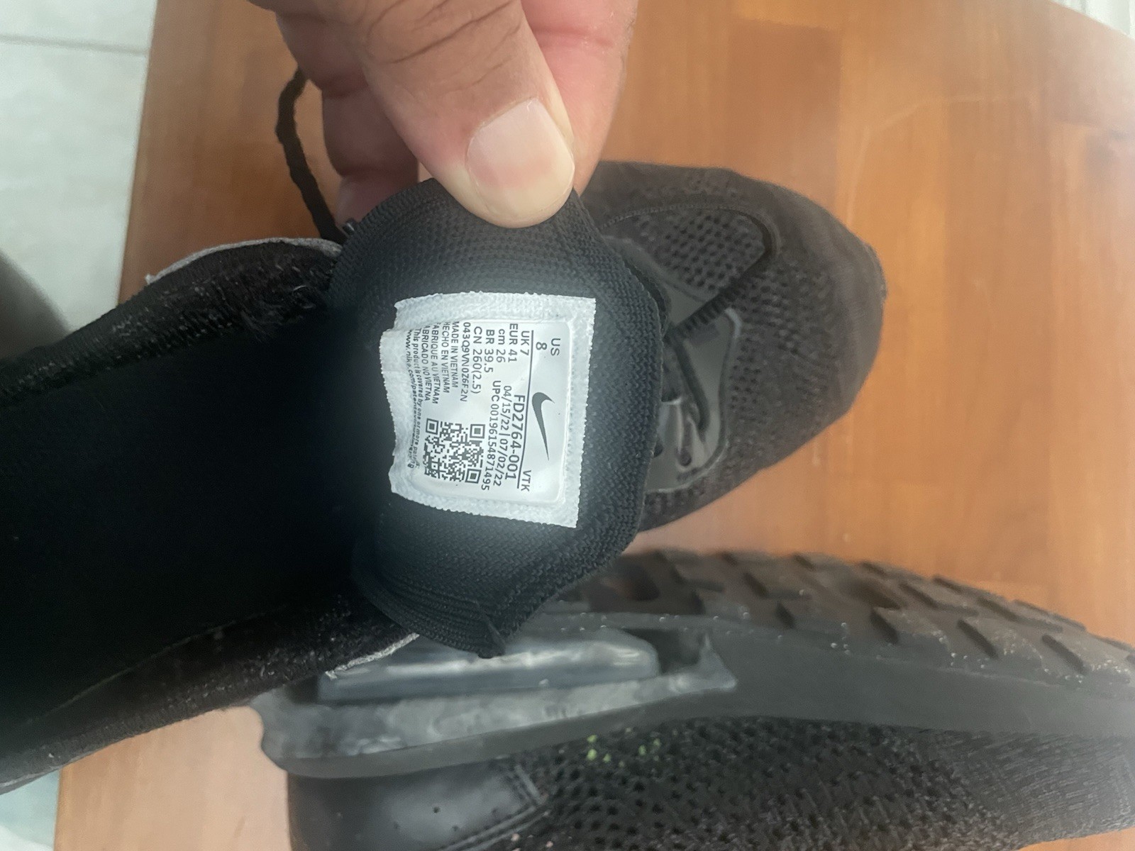 Nike Air Max Flyknit Racer Black “Triple Black” Men’s Size 7