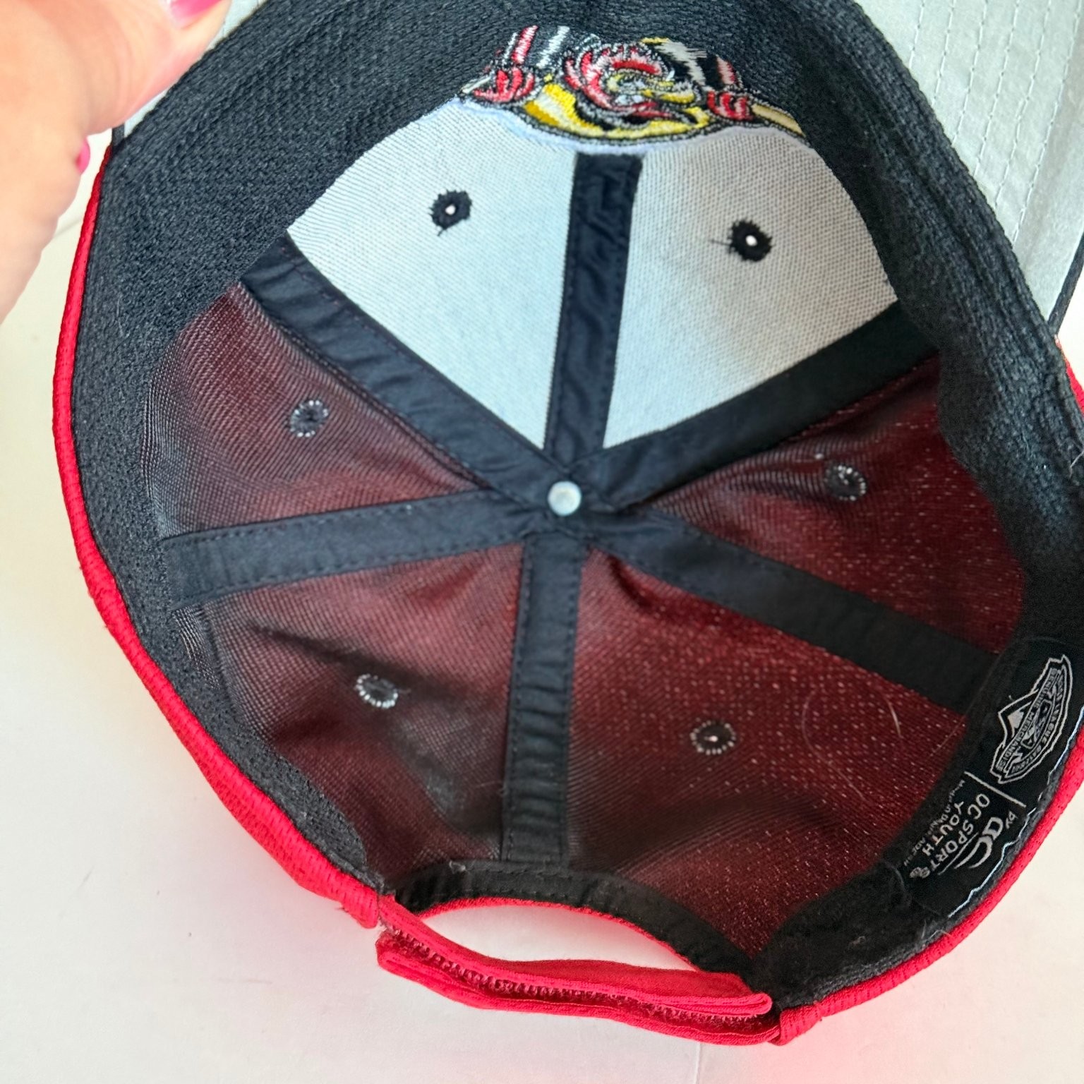 Rochester Red Wings Hat OC Sports Youth Adjustable Red Black MiLB Baseball Cap