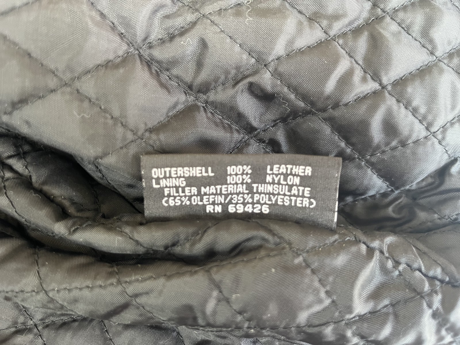 Open Road for Wilsons Men Leather Motorcycle Jacket XLT – Thinsulate