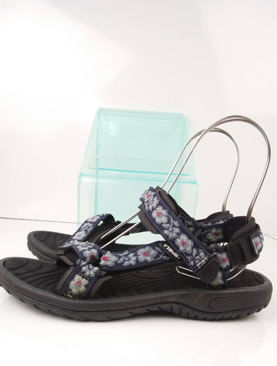 Teva Women’s Hurricane Water Friendly Hiking Sandals Blue Floral Pattern Size 9