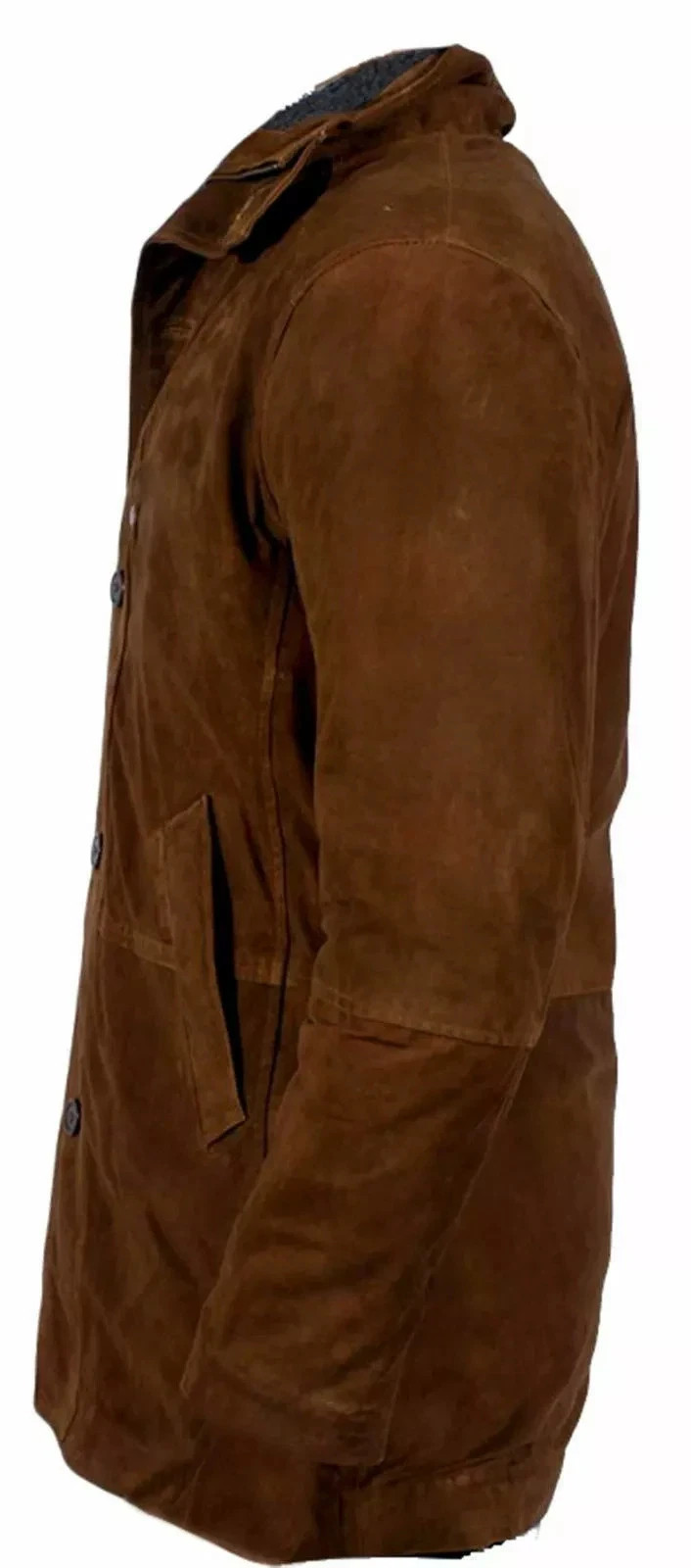 Longmire Walt Mysteries Robert Sheriff Brown Suede Leather Jacket Coat All Sizes