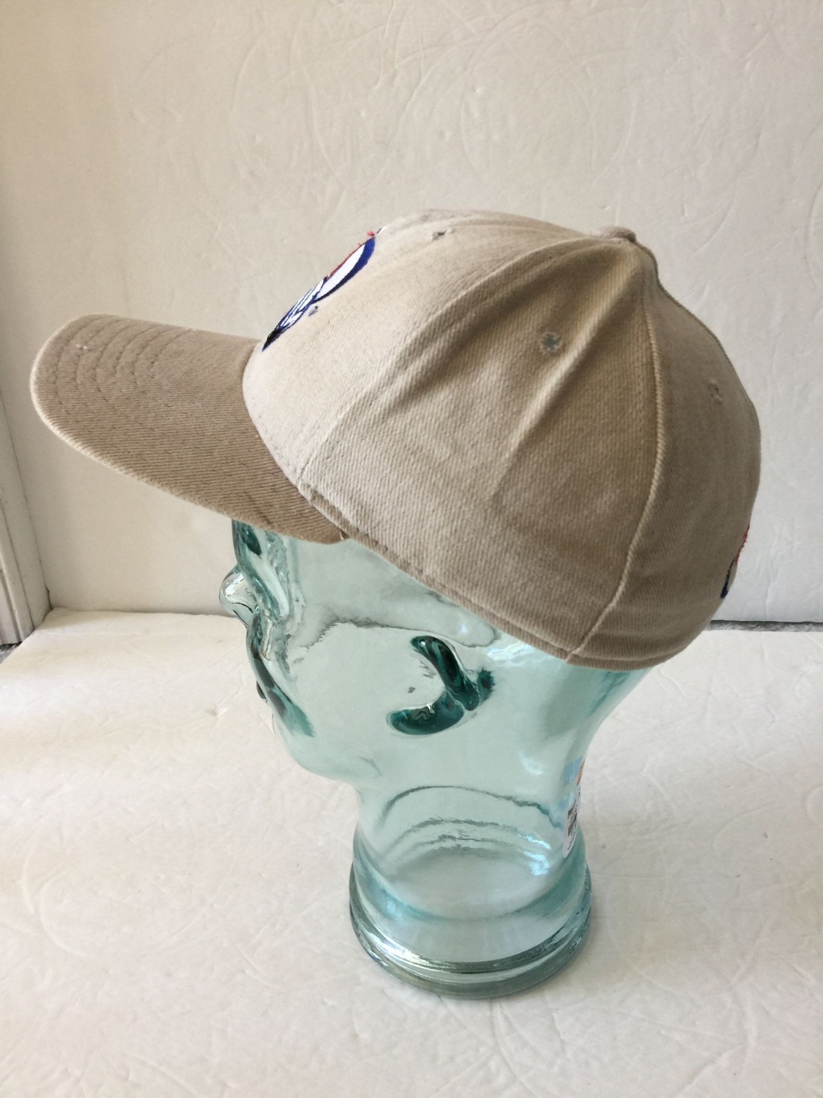 Vintage Pro-Line Pro Model Colorado Avalanche Khaki Beige Baseball Cap Hat 6 7/8