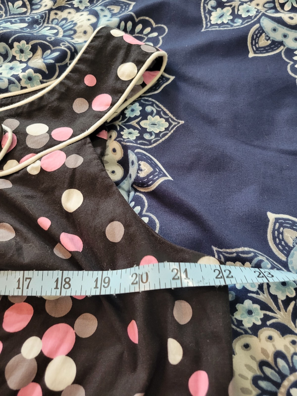 Black Pink Polka Dot Blouse Womens 18W Sleeveless Side Zip Plus Size