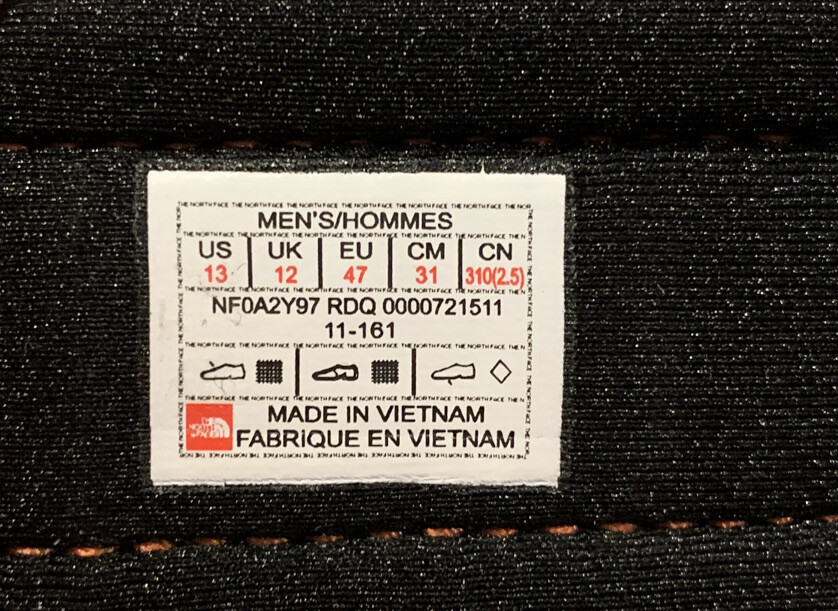 North Face Men’s Orange Switchback Basecamp Sandals Sz 13 US Sport Hiking New