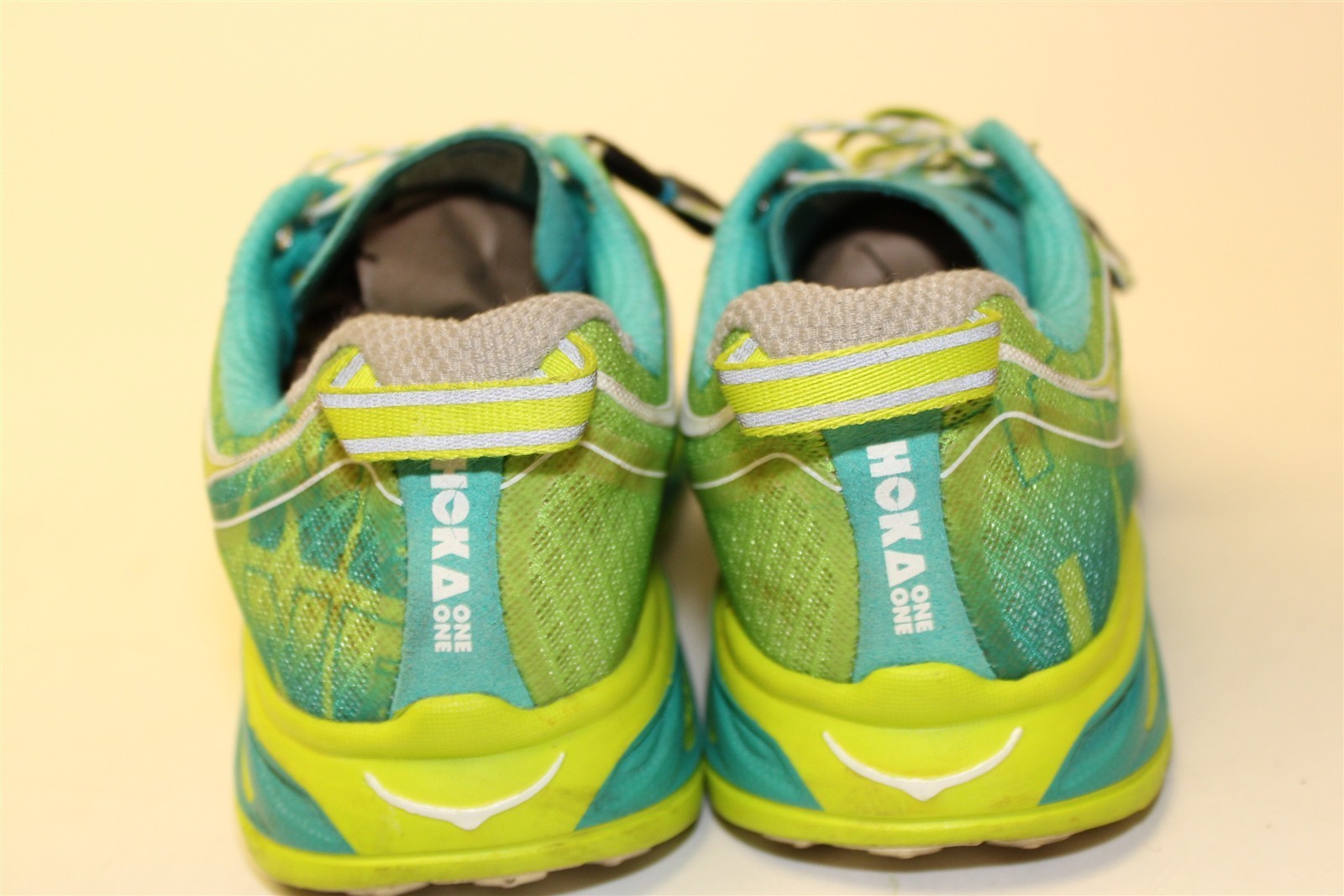 Hoka One One Huaka Textile Lace Up Running Womens Size 6 37 1/3 Shoes 20609 AAW