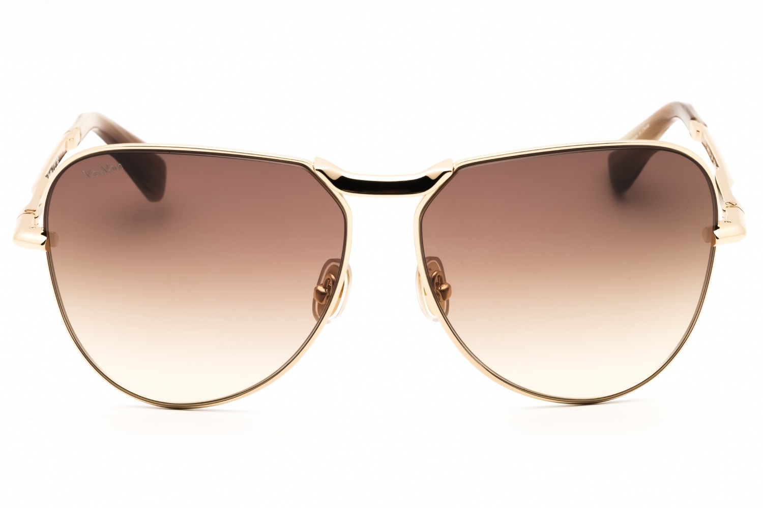 MAX MARA MM0134-32F-59 Sunglasses Frame Size 59mm 125mm 13mm GOLD Women