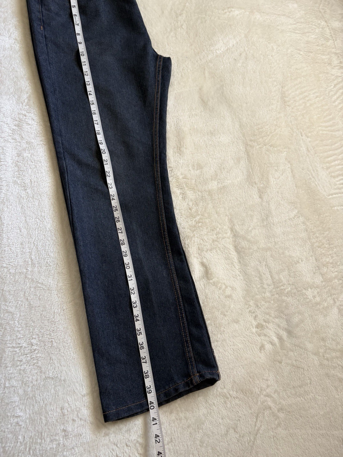 Recycled Blues Slim Fit Men’s Dark Wash Blue Denim Straight Jeans Cotton Blend
