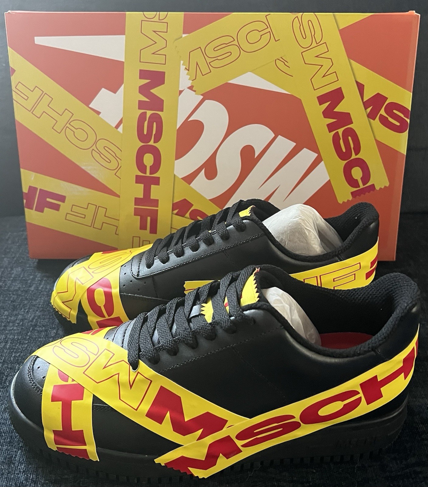 MSCHF TAP3 “Limited Edition” Men’s Size 7 “BLACK/ YELLOW/RED Shoe MSCHF -007