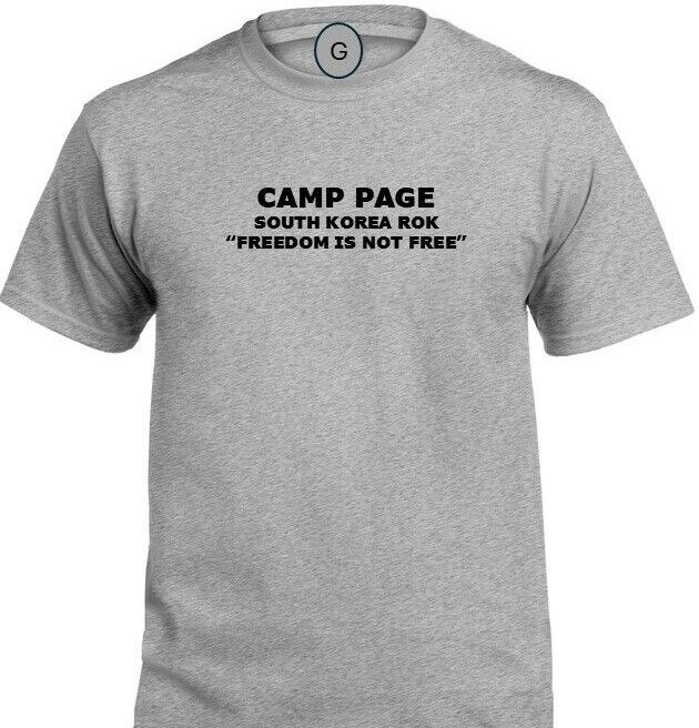 CAMP PAGE* SOUTH KOREA ROK* FREEDOM* INDIVIDUAL BASE PT SHIRT