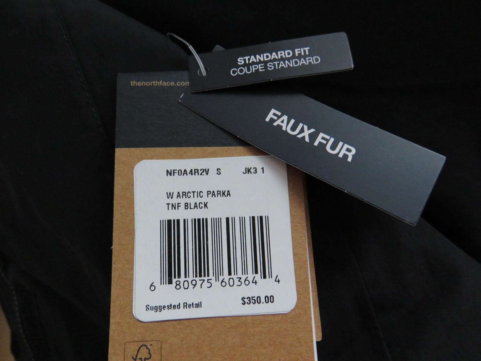 Womens The North Face Arctic Parka Down Waterproof Warm Winter Jacket Black $350