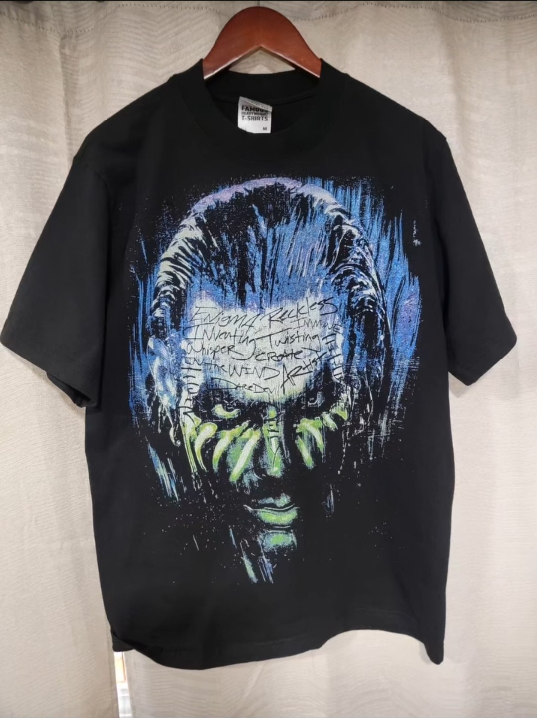JEFF HARDY IMMUNE TO FEAR ON A SHAKA HEAVYWEIGHT GARMET SHIRT “MODERN”