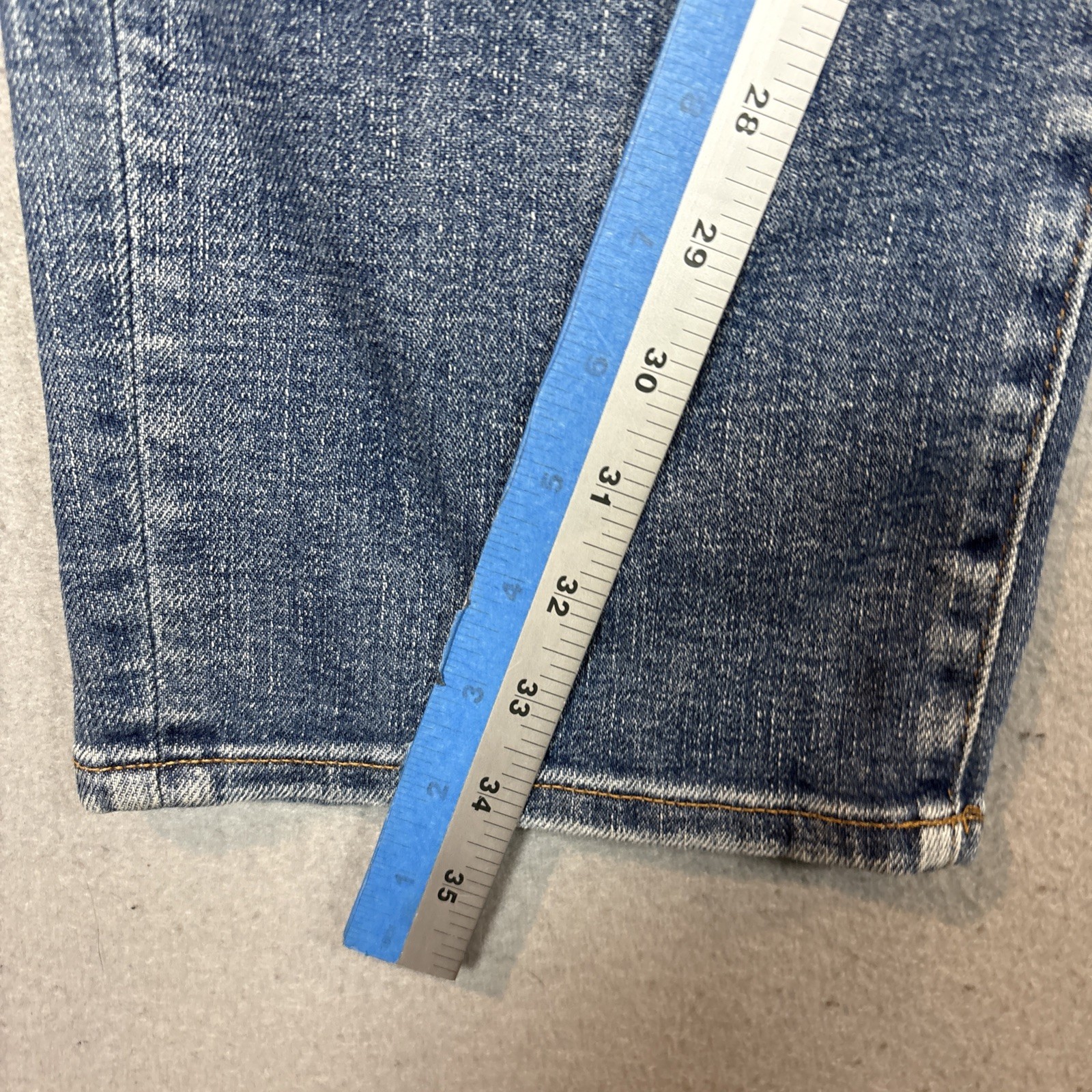 American Eagle AirFlex+ Temp Tech Skinny Whiskering Distressed Jeans 46X34