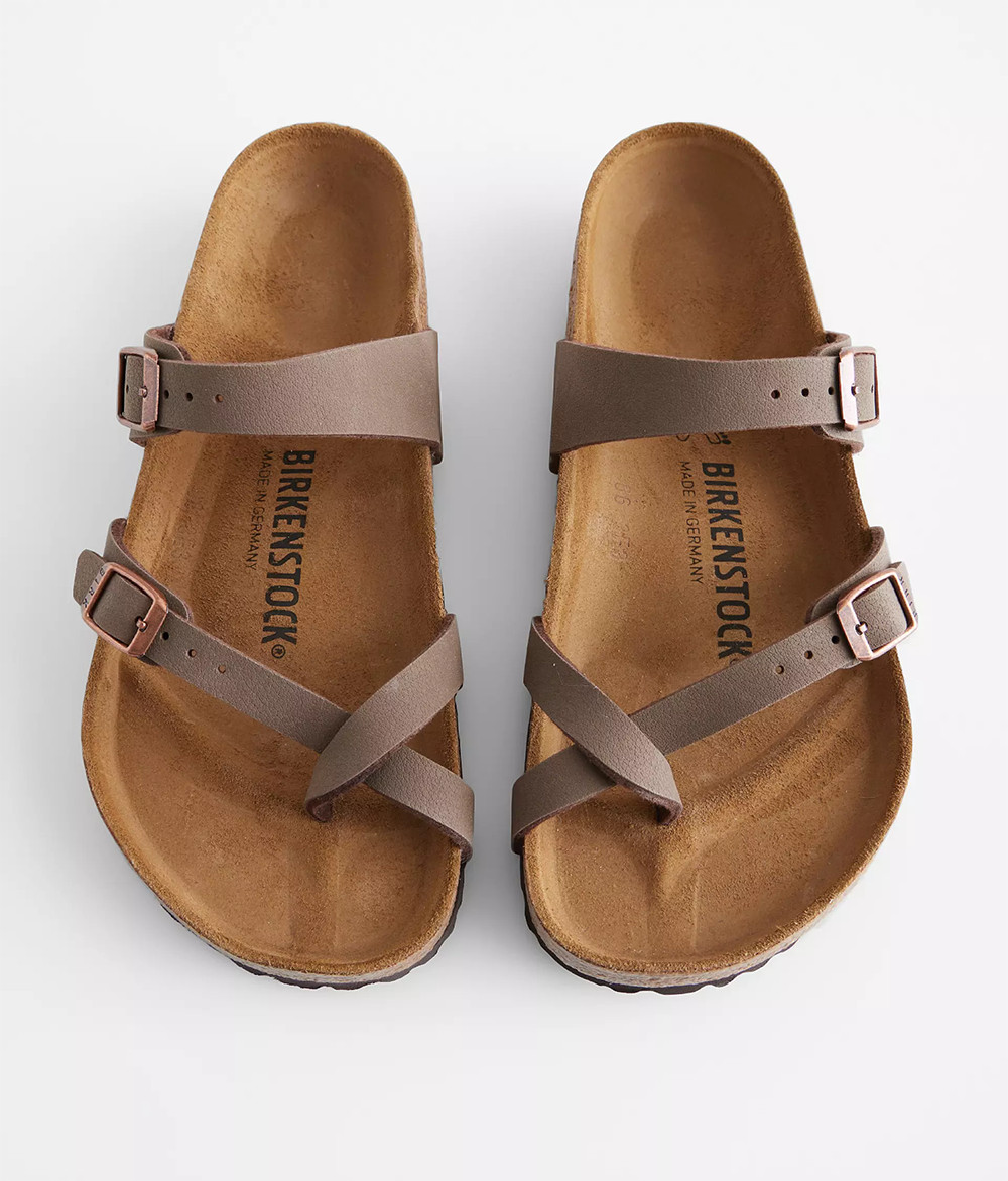 Birkenstock Mayari Thong Sandals Mocha Birkibuc Leather Shoes EU 37-41 with Box