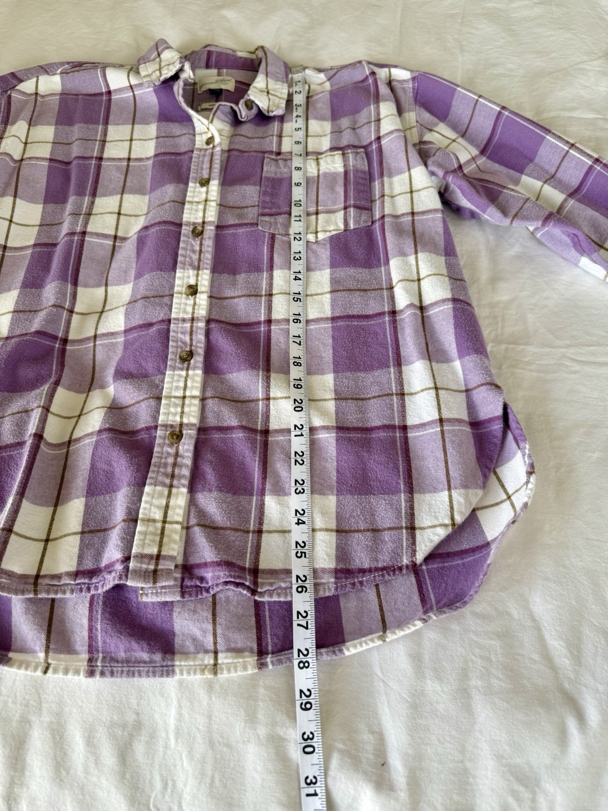 Universal Thread Women’s Oversize Shacket in Lavender And White Size M