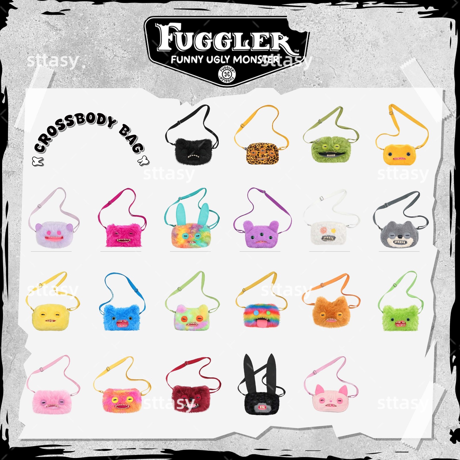 Fuggler Shoulder Crossbody Bags Ugly Monster Fashion Handbags for Women Gifts