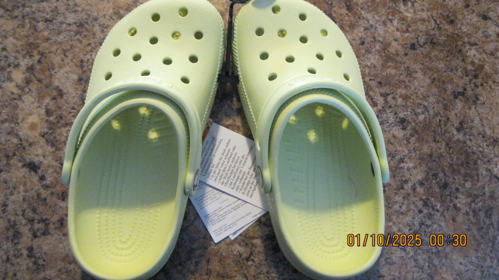 NEW-2 PAIR OF CROCS: LIME ZEST BAYA CLOGS SLIP ON & PINK BAYA FLIPS- NEW IN PACK