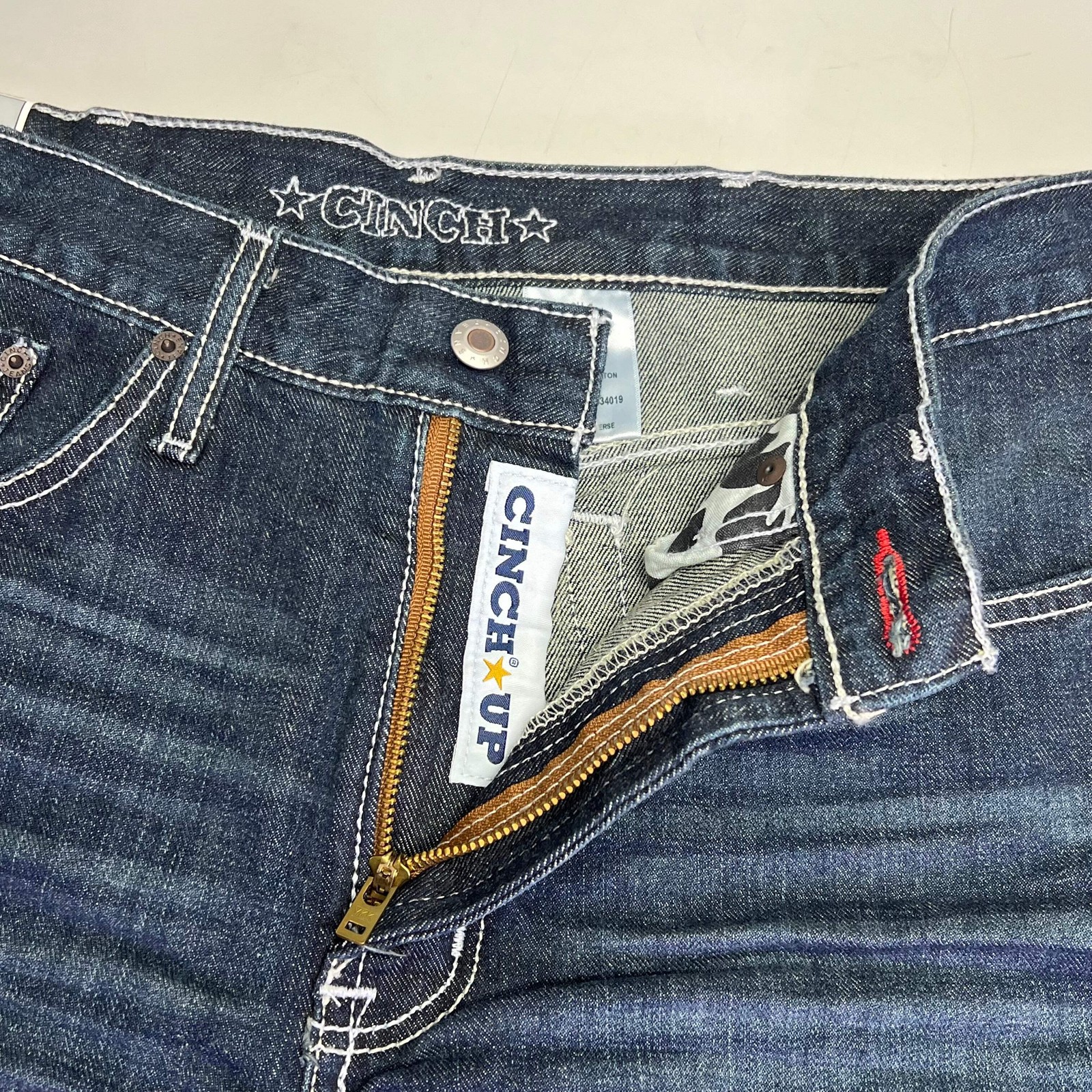 CINCH Relaxed Fit White Label Jeans Men’s Sz 33 X 36 Stonewash Indigo MB92834019