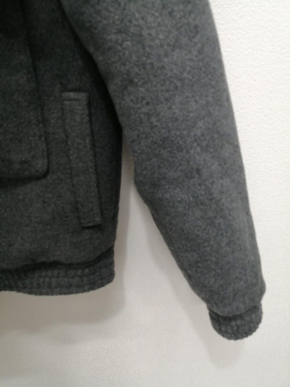 ZARA WOOL BLEND BOMBER JACKET GRY M Used