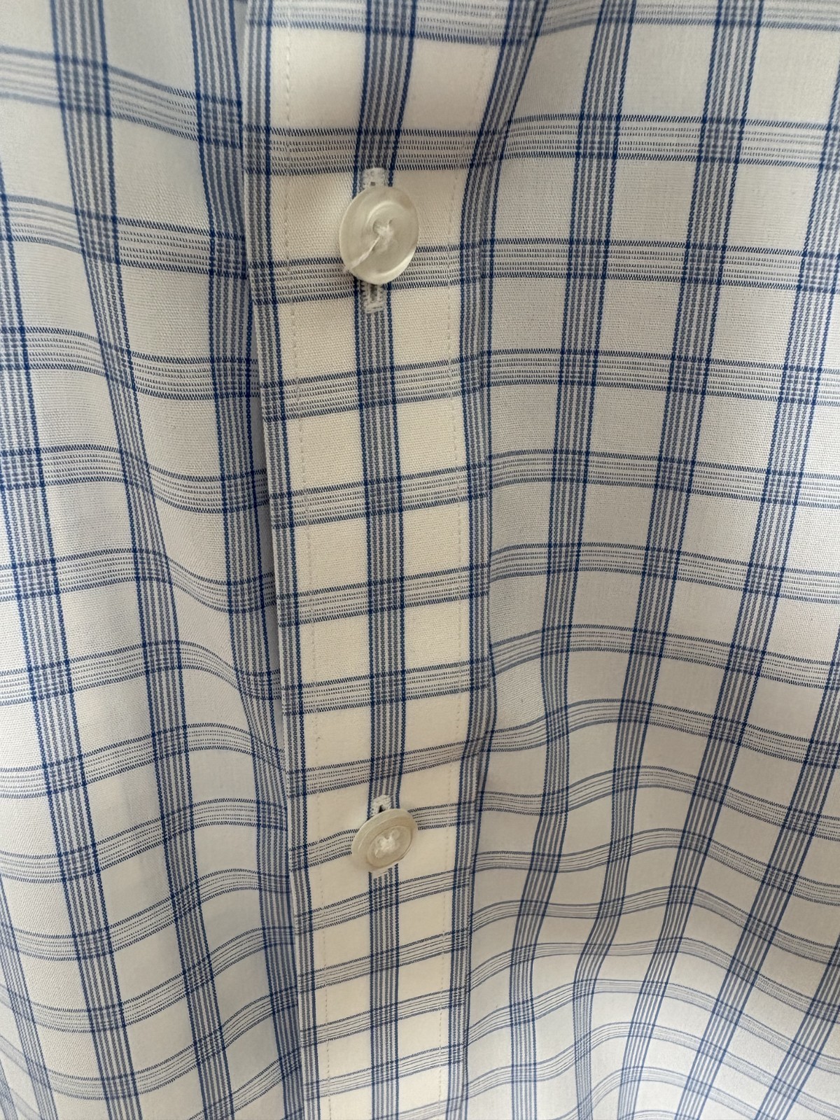 Bonobos Men Button Down Shirt Blue Check Slim Fit Size 15″-33″ -Taking Offers