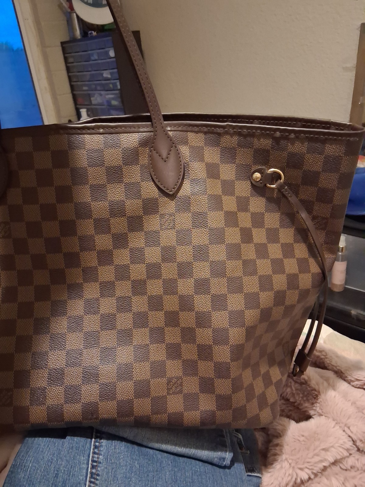 Louis Vuitton Neverfull Tote MM Brown Canvas