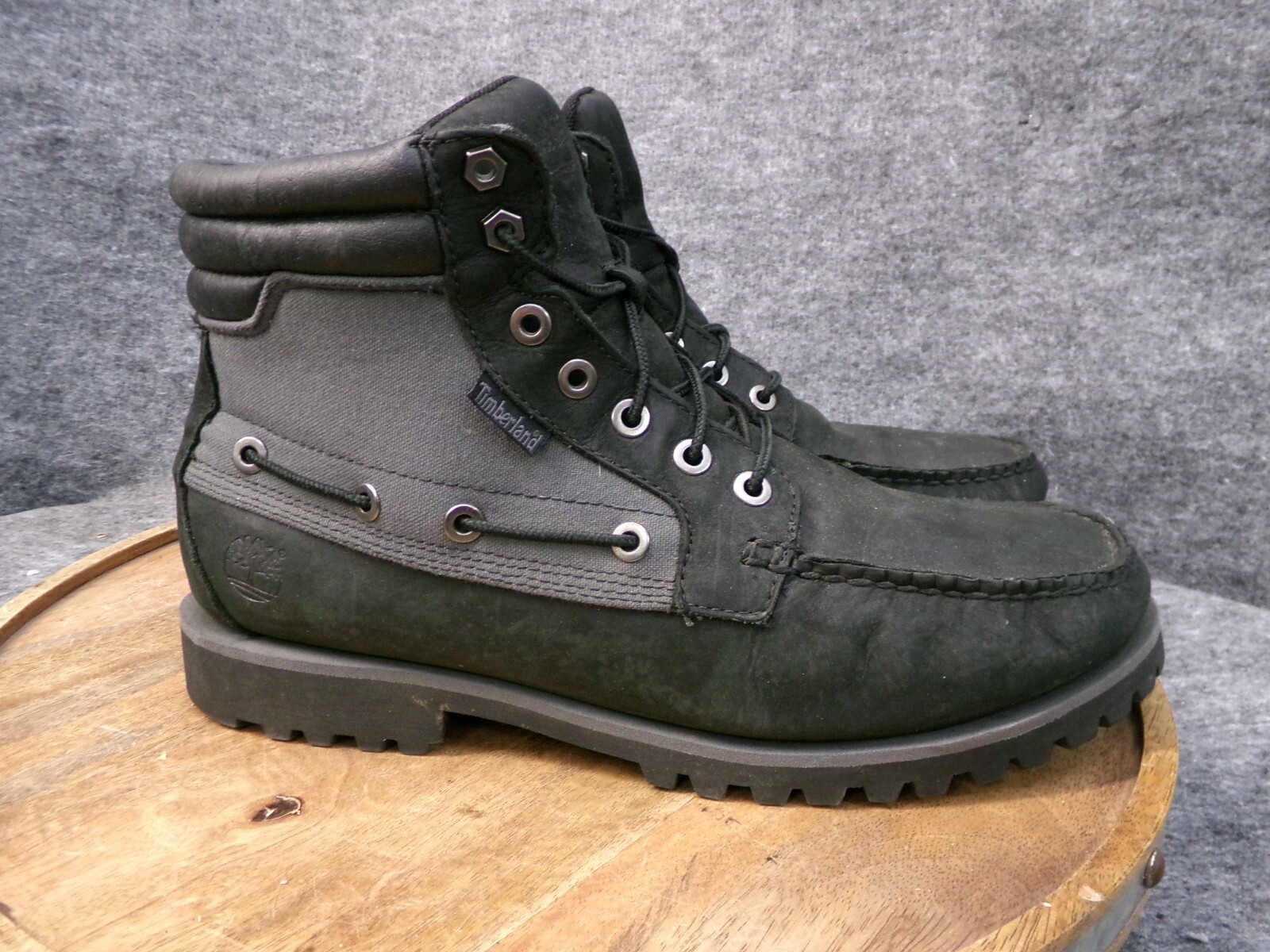 Timberland Men’s Oakwell 7-Eye Rust Brown Moc Toe Nubuck Boots TBA1PH0 Size 10.5