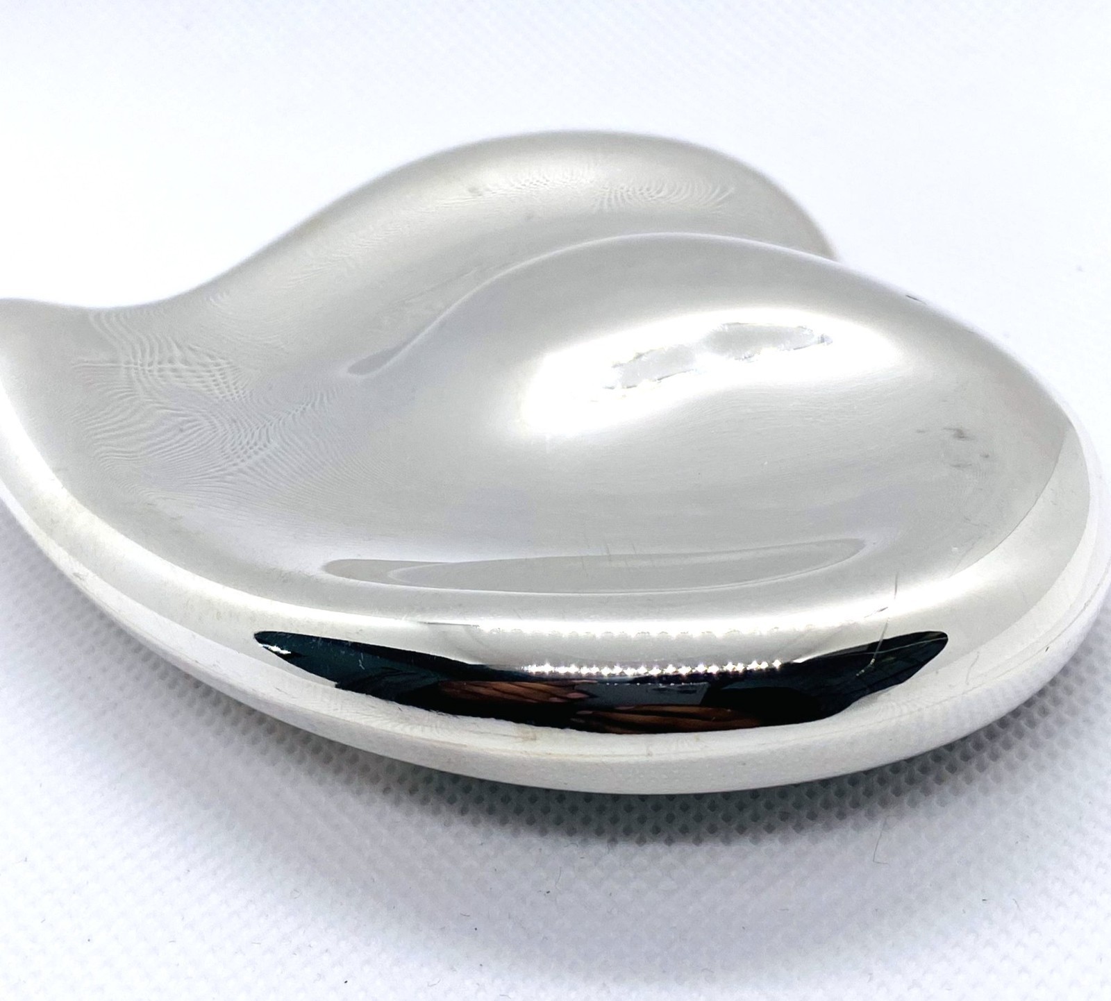 Tiffany & Co Sterling Silver 925 Full Heart Peretti 1978 Belt Buckle 3.72 x 3.8″