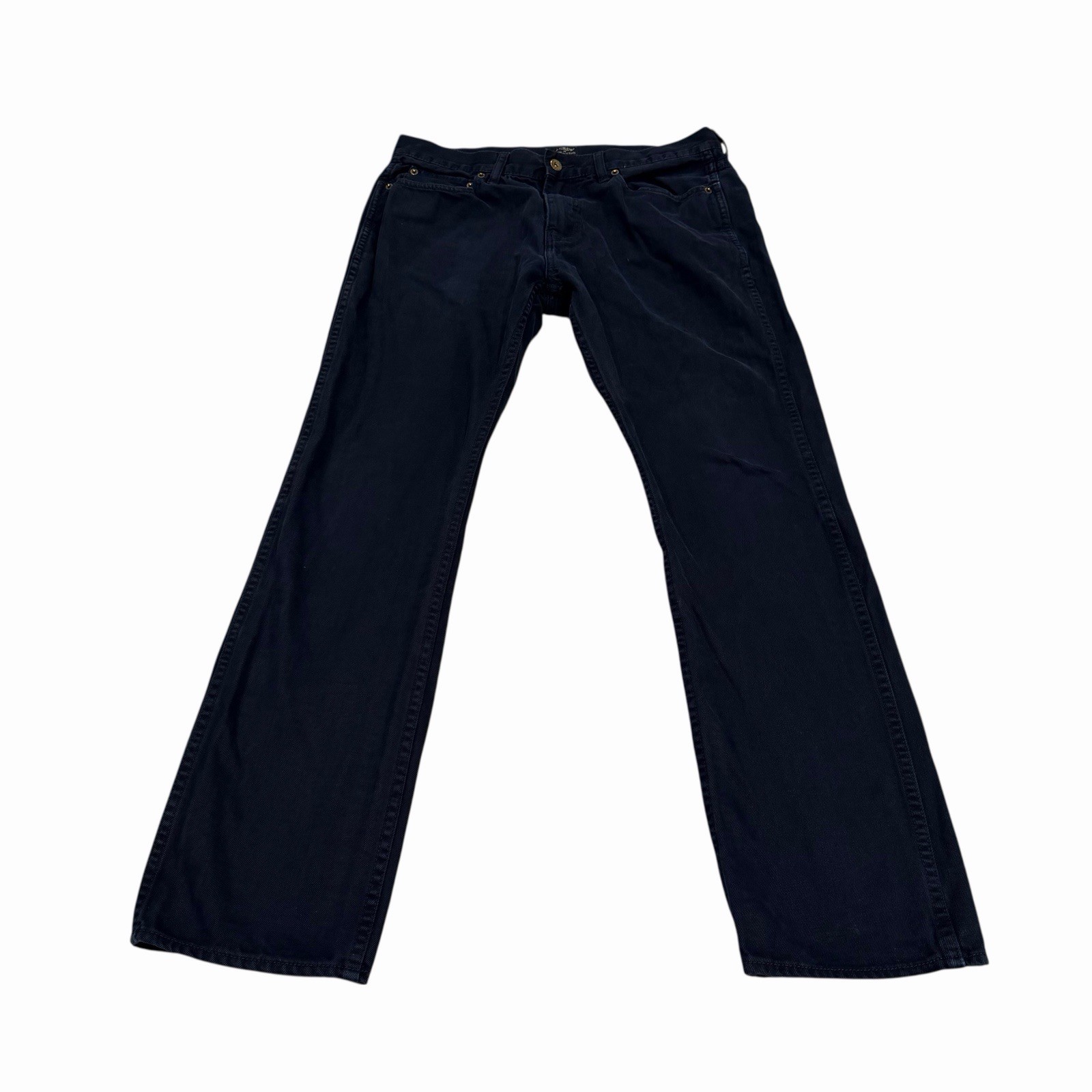 J. Crew The Sutton Mens Jeans 34×32 Regular Denim Navy Blue 100% Cotton Canvas