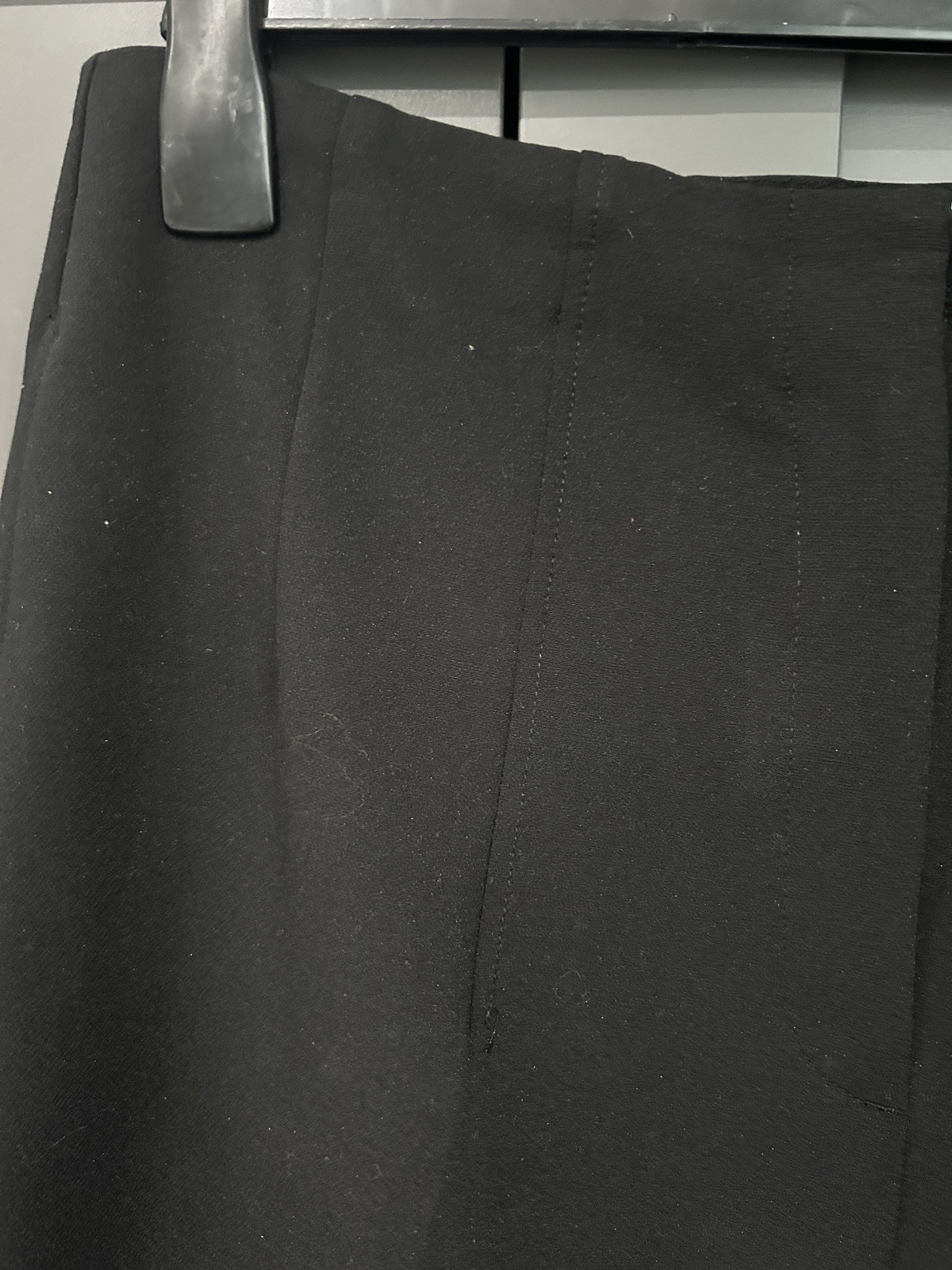 M&S Women’s Size 16 Regular Stretchy Trousers Jeggings Black Pockets VGC