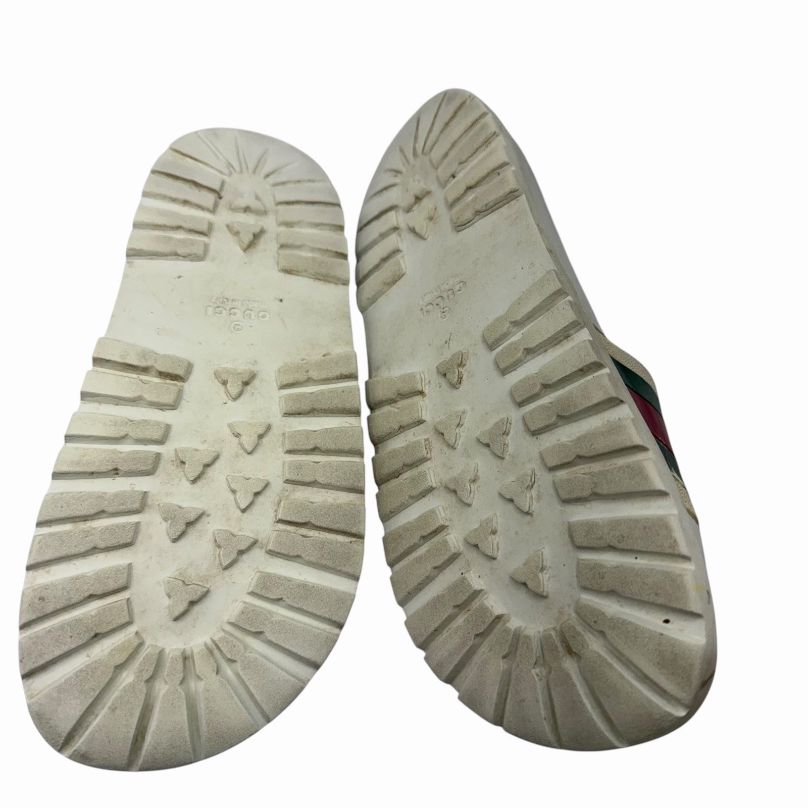Gucci Men’s Web Rubber Slide Sandals Stripe Size 10 Read Description