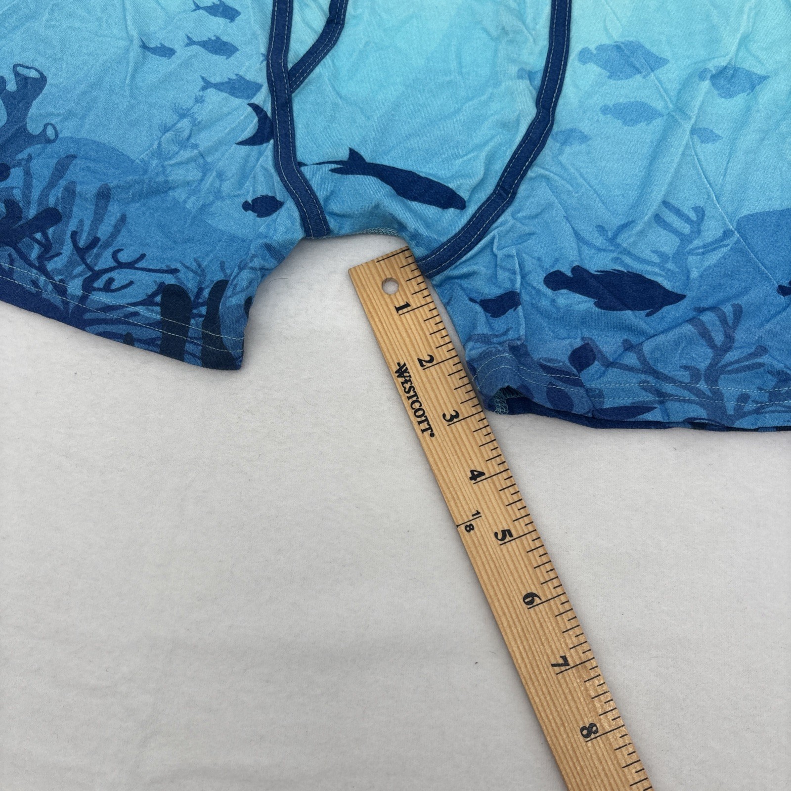Cariloha Boxer Briefs Size XL Bamboo Blend ocean pattern flex waistband