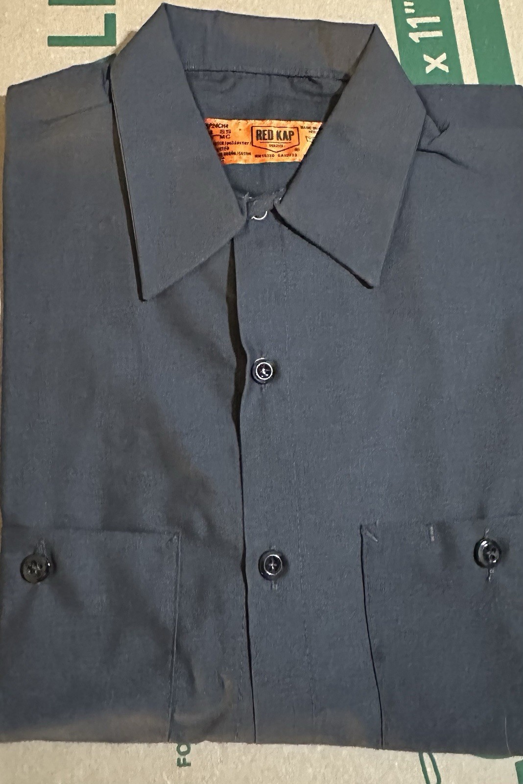 Lot Of 7 Red Kap Work Shirts Large Short Sleeve. #SP24CH4 Brand New