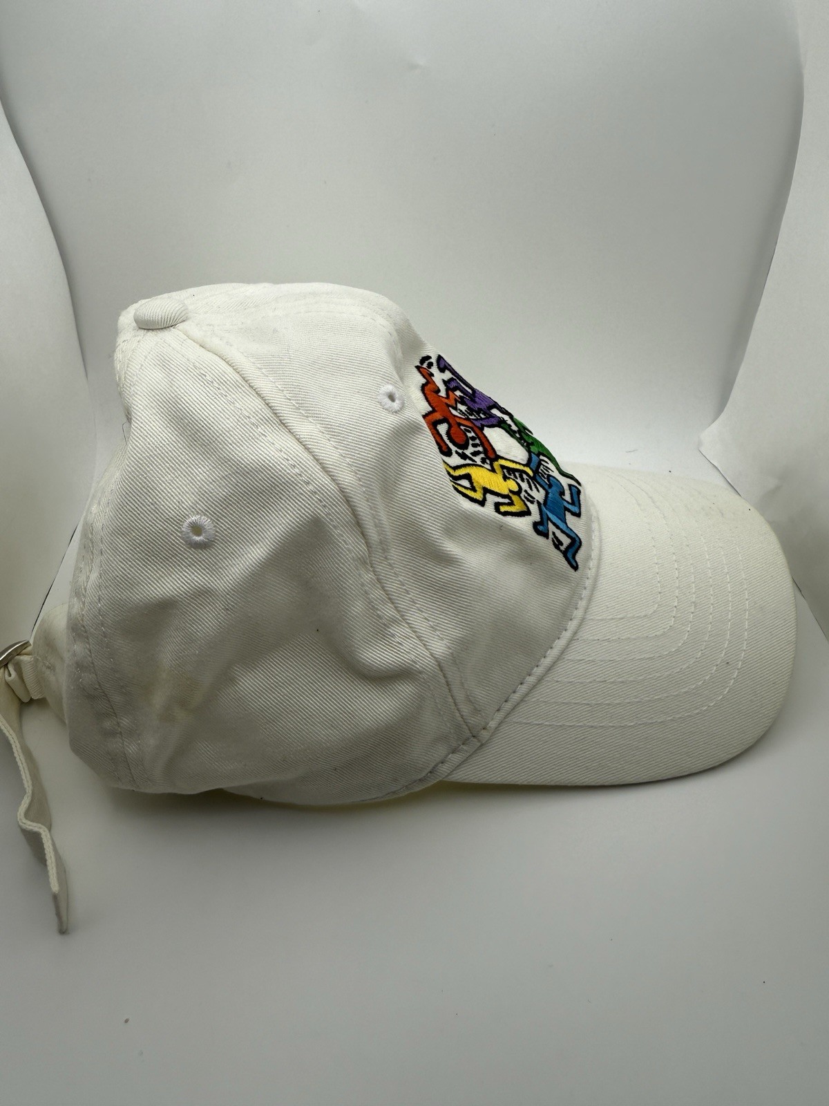 Keith Haring Hat Mens Strapback White Colorful One Size Mad Engine Art Artist