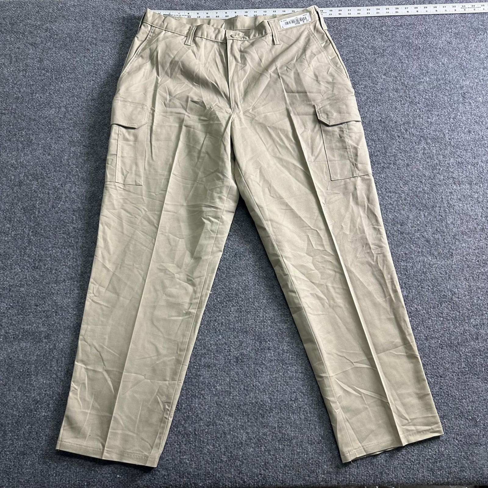 Cintas Cargo Pants Mens Size 38 Khaki ComfortFLEX Utility Workwear Straight Leg