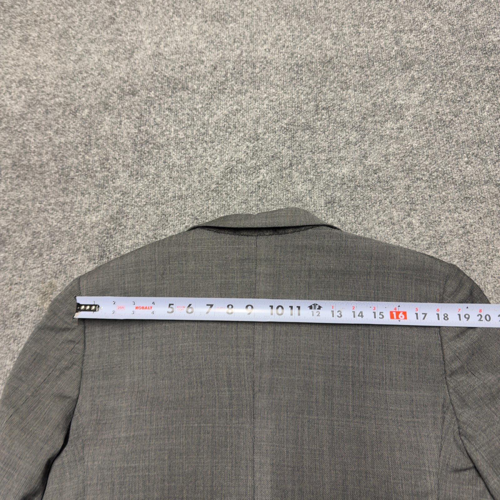 Suitsupply Reda 110 Wool Blazer Notch Men 42S Gray Napoli Hopsack Nailhead