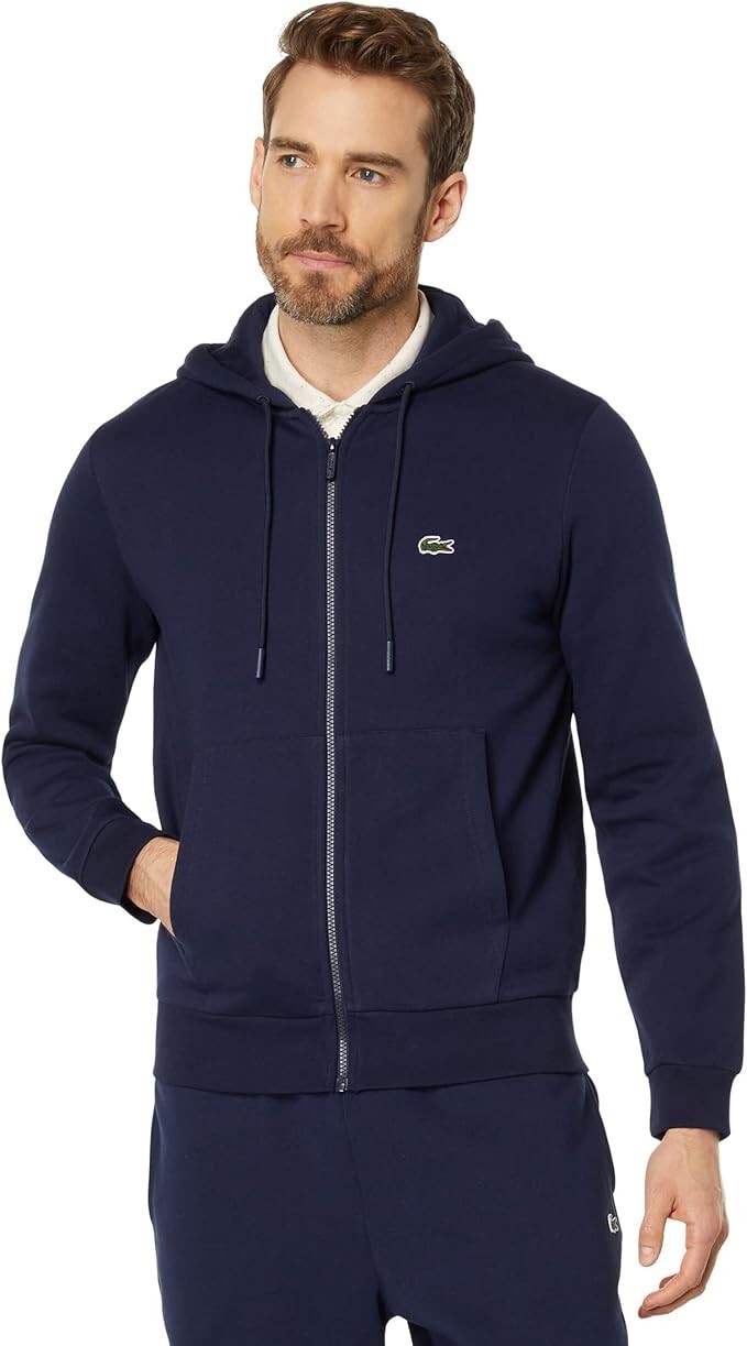 HOT SALE — Authentic Lacoste Men’s Zip Up Hoodies — New With Tags – ALL COLORS