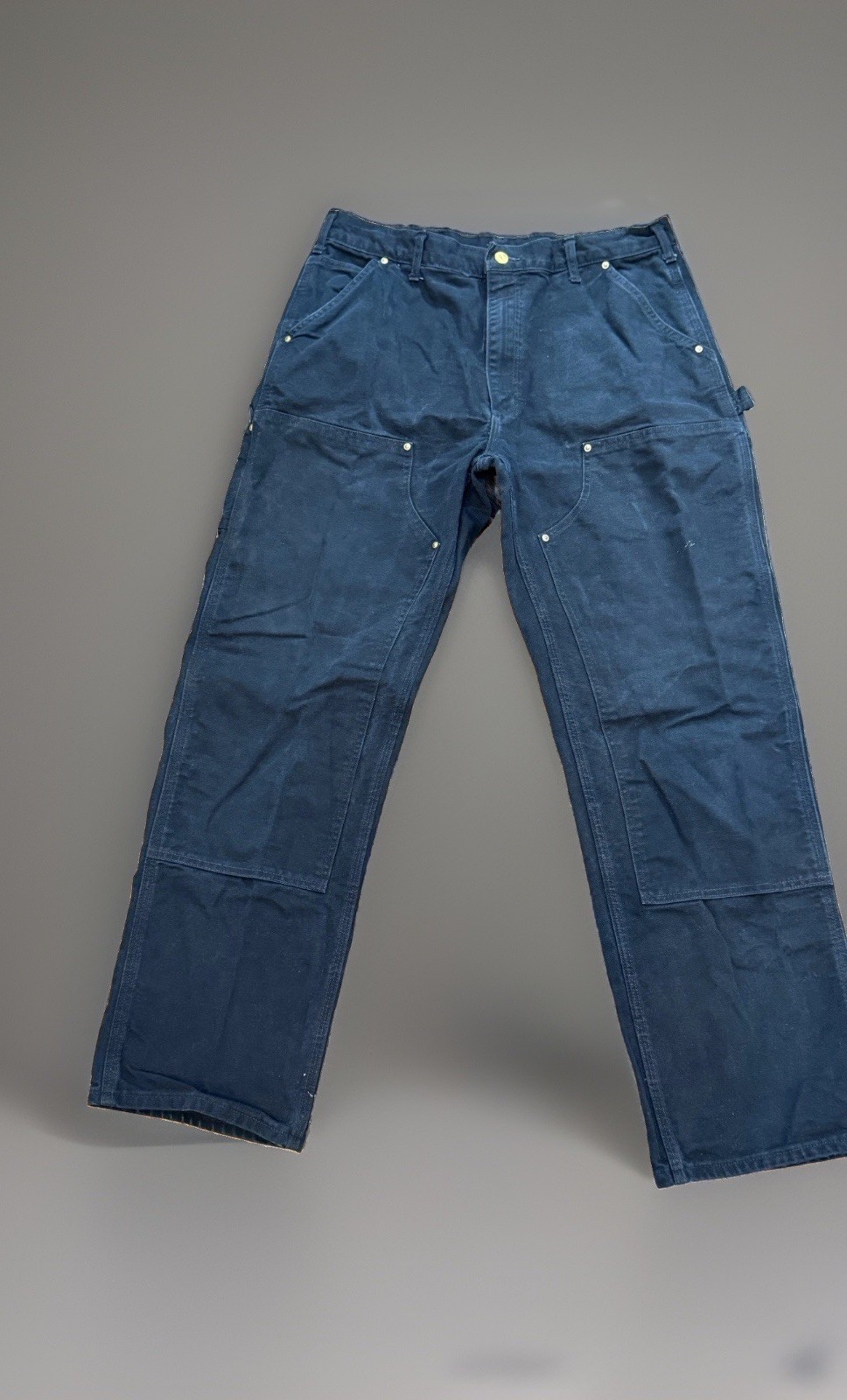 Carhartt B01 BLK Men’s Black Cotton Canvas Work Pants Size 34