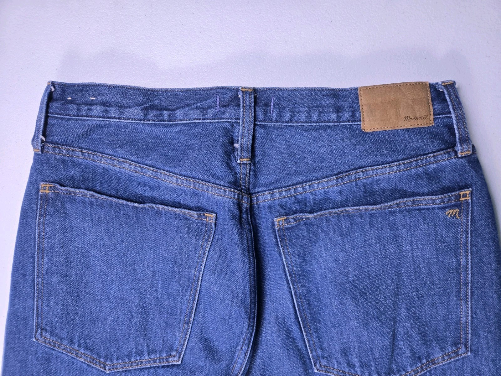 Madewell – Dark Blue Baggy Straight Loose Jeans – Womens 30W x 29L
