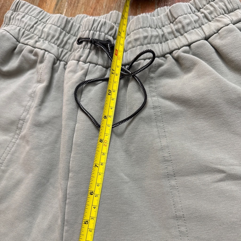 Varley Nevada Sweatpants Small Desert Sage Green Cotton Blend Jogger Bungee Cord
