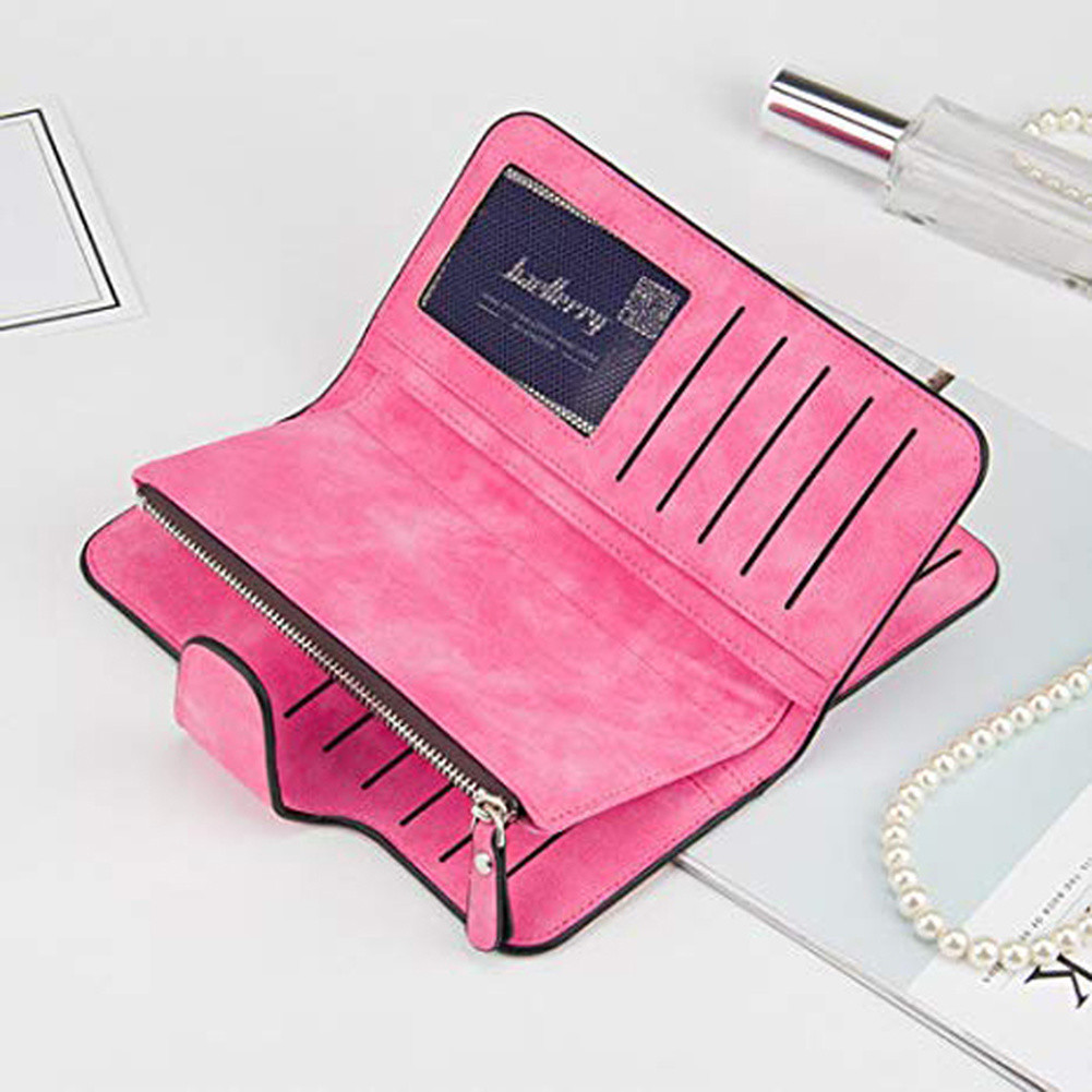 Womens Leather Clutch Wallet Long Purse Card Holder Case Hasp Handbag Best Gift
